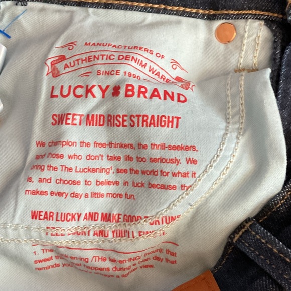 Lucky Brand Women's Dark Indigo Straight Leg Jeans - Picture 10 of 10